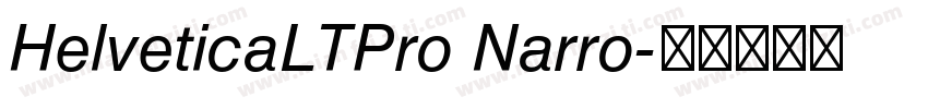 HelveticaLTPro Narro字体转换